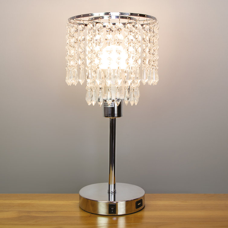Anika Crystal Chandelier Table Lamp Wayfair.co.uk